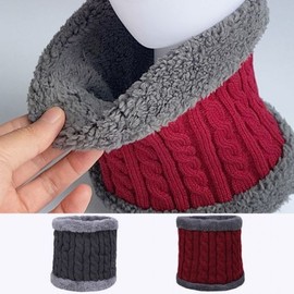 Neck warmer cable knit fleece thermal winter sports skiing board riding motorcycle delivery / 넥워머 꽈배기 니트 기모 방한 겨울 스포츠 스키 보드 라이딩 오토바이 배달