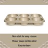 Glad Jumbo Muffin Pan Nonstick - Heavy Duty Metal Cupcake
