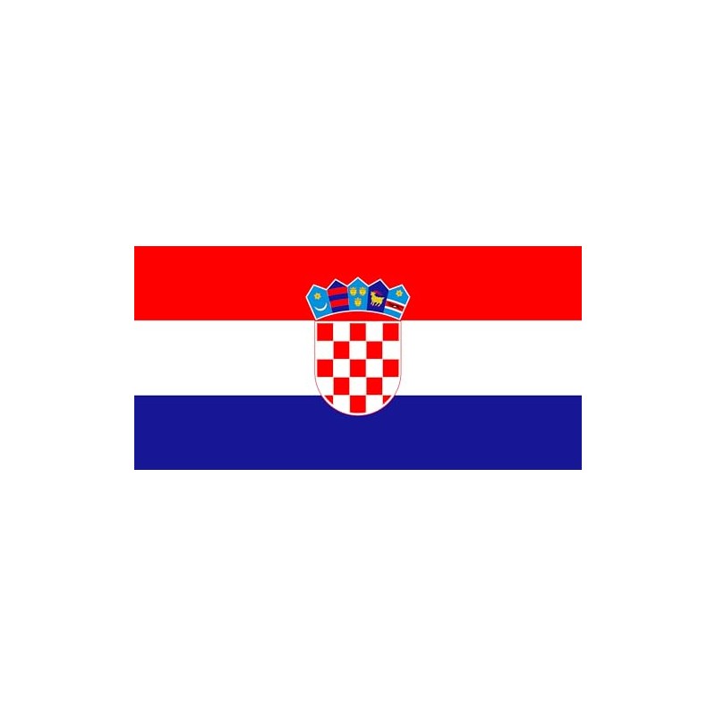 2 x Car Sticker Croatia Flag 8 x 5 cm