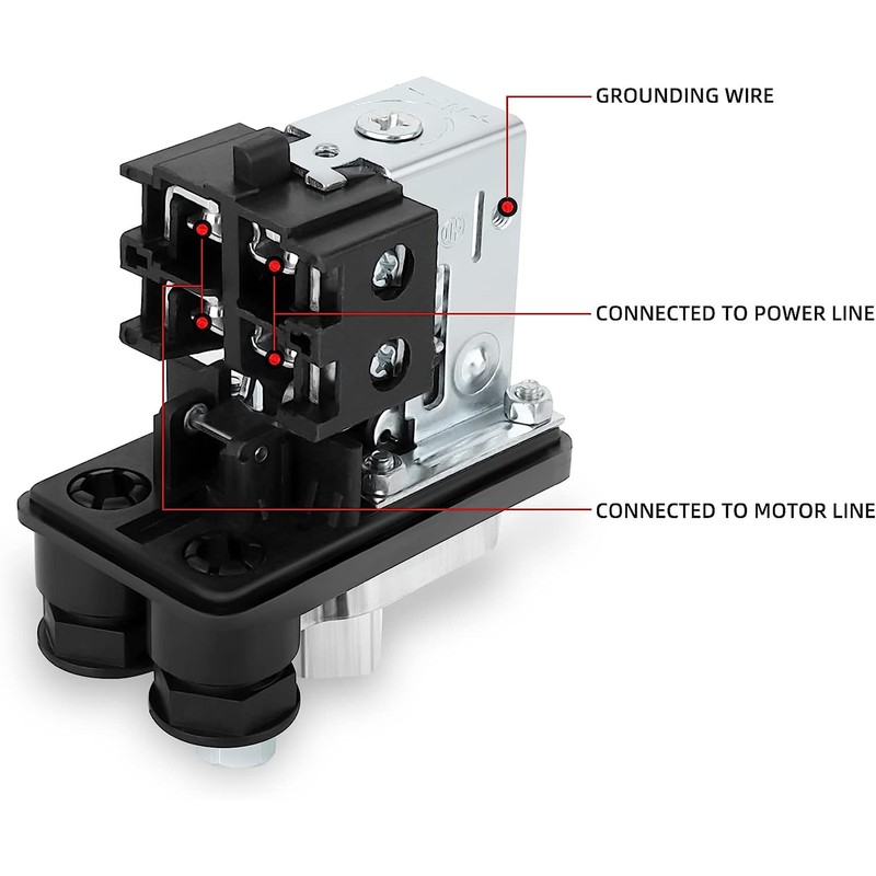 Air Compressor Pressure Switch Dual Regulator Automatic Pressure Control Valve