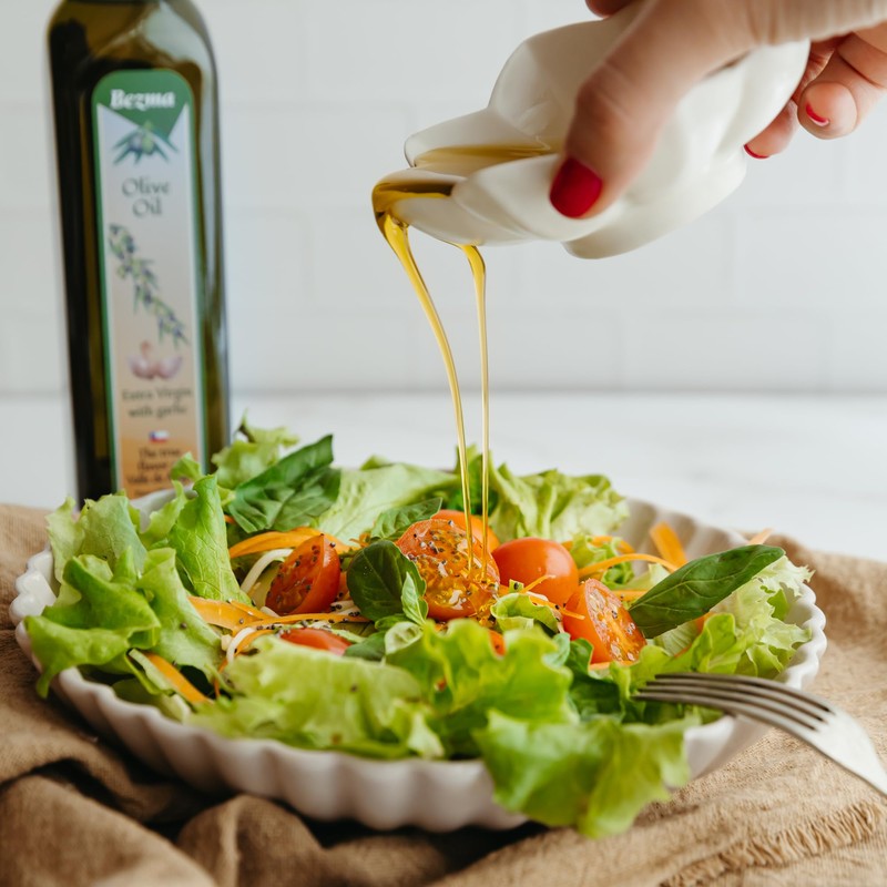 Bezma Garlic-Infused Extra Virgin Olive Oil, Cold Extracted, 16.9 fl