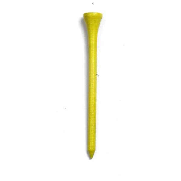 Golf Tees Etc 3 1/4" Wooden Tees - Pack of 200 (Yellow)