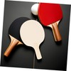 DIYEAH 4pcs Kids Table Tennis Racket Base DIY Unfinished Paddles