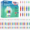 Navona 100 PCS Premium Individually Wrapped Bulk Toothbrush Pack, Disposable