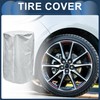 INFINAUTO Tire Cover, 73cm Diameter 110cm Height Light Vehicle Tire