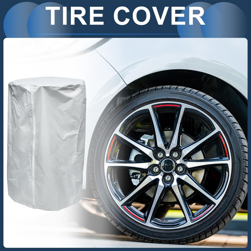 INFINAUTO Tire Cover, 73cm Diameter 110cm Height Light Vehicle Tire