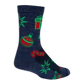 SockGuy TurboWool 6 inch Socks - Xmas Time - LEXMASTIME (Xmas Time - L/XL)