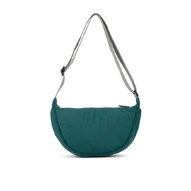ROKA London Farringdon Recycled Taslon Crossbody Bag (Teal)