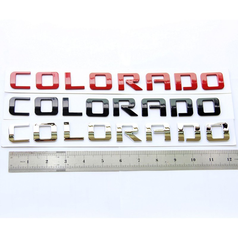 Yoaoo 2pack OEM Colorado Emblems Letter Badge Compatible with for