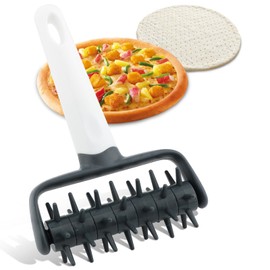 Pizza Dough Docker,Pastry Roller with Spikes Docker Dough Bubble killer Pie Docker Roller for Home Kitchen Pizza Making Accessories(Dark grey)