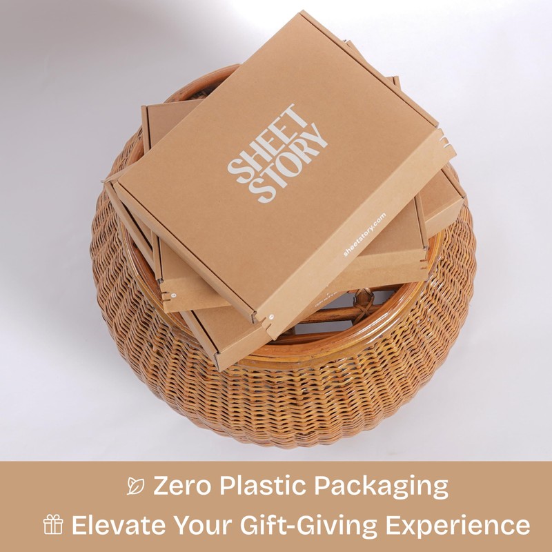 Sheet Story Bamboo Pillow Cases 2 Pack - 65x65cm Square