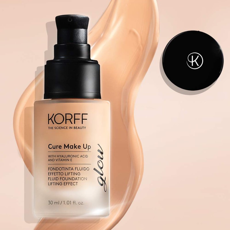 Korff Liquid Foundation, Lifting Glow Effect, Anti-Aging Formula and Long