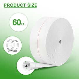 AGHITG Backwash Hose, 2 inch Fire Hose With Clamp, Heavy Duty Sump Pool Drain Hose, 60Ft Discharge Hose for Swimming Pool, Garden Irrigation.