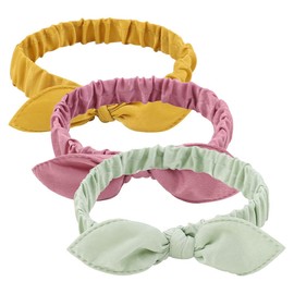 3 Pcs Women Headbands Vintage Bows Hair Headband Elastic Makeup Washing Face Headband for Women Girls