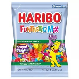 Haribo Gummi Candy | Funtastic Mix in Shareable Size Bags | Many Shapes & Fla...