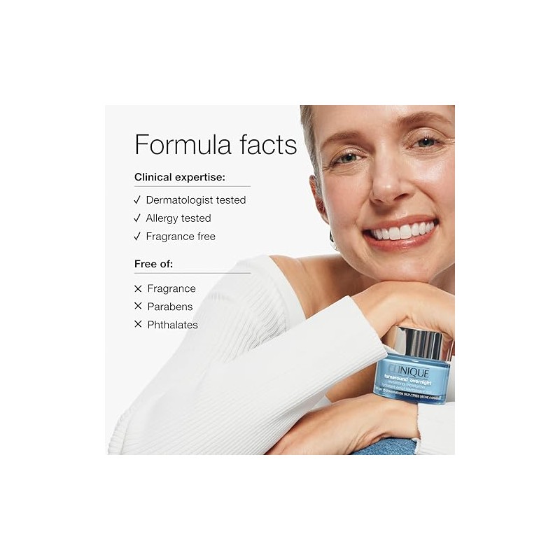 Clinique Turnaround Overnight Revitalizing Moisturizer Face Cream | Hydrating +