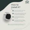 EVI | Wall Mounted Doorstop | 0.7'' x 1.37'' |