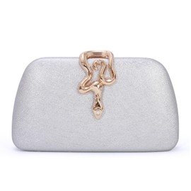 Freiesoldaten Glitter Clutch Purses for Women Elegant Evening Bag Bridal Bag for Party Weeding Cocktail Prom, silver