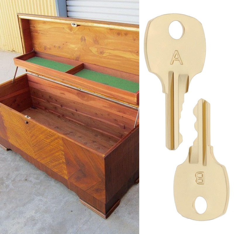 ECSiNG 2pcs Cedar Chest Key Replacement Compatible with Lane Cedar
