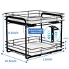 BOIVSHI 2-Tier Spice Rack Organizer, Pull Out Spice Rack for