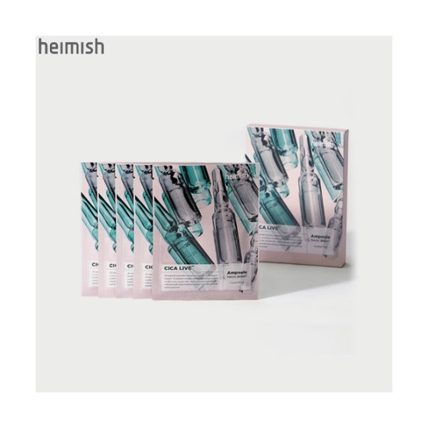 Cosmax Inc. HEIMISH Cica Live Ampoule Mask Sheet 30ml*5ea