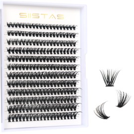 Cluster Eyelash Extensions 30D, 240pcs 9-16mm Mix Individual Lashes Cluster Black Volume Eyelash D Curl Cluster Lashes DIY Eyelash Extension(30D 240PCS 9-16mm MIX)