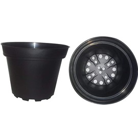 Plastic Pots for Plants, Cuttings & Seedlings, 4-Inch, 30-Pack (Black)