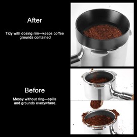Treayes 54mm Espresso Dosing Funnel, Dosing Funnel for Breville, Stainless Steel Coffee Dosing Ring Accessories Compatible with Breville 54mm Portafilter