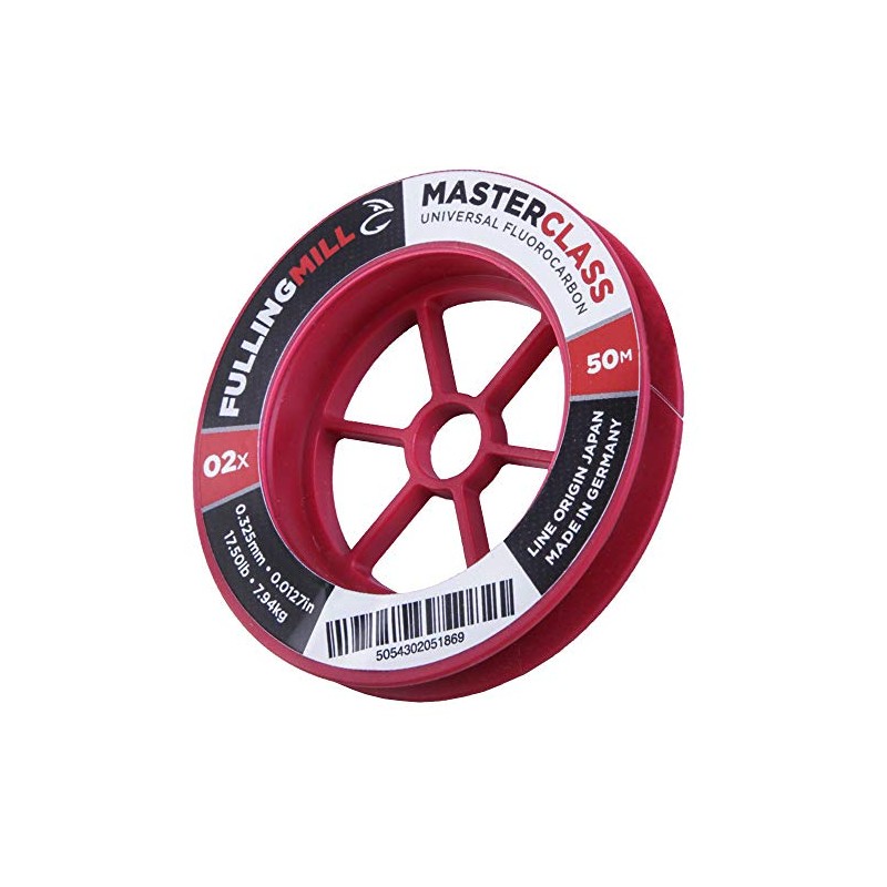 Fulling Mill Masterclass Fluorocarbon, Size: 4X, Length: 50m, Strength: 6.50lb
