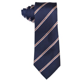 Kingsman Stripes Tie Kingsman Striped Necktie Silk Navy Blue Brown Pink
