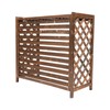 Xuthusman Air Conditioner Fence Screen, AC Covers Solid Wood Planter