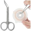 KONWEDA Ostomy Scissors Curved Blunt Tips, Small Scissors for Colostomy