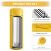 Exllena 200ml Small Insulated Flask 304 Stainless Steel Double Wall