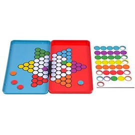 The Purple Cow- Magnetic, Lightweight, Travel Size Chinese Checkers Board Game for Kids and Adults. Classic Game with a Modern Twist.