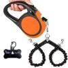 Dual Retractable Dog Leash for Small Breed (Up to 44