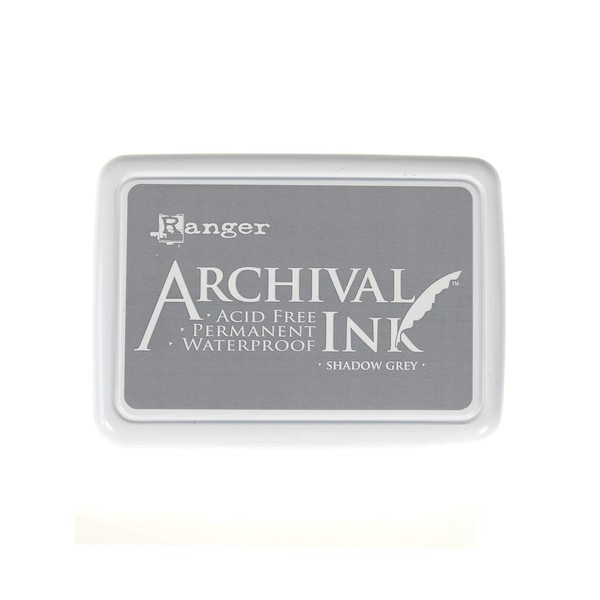 Ranger Archival Ink Pad Shadow Grey, 6.9 x 9.8 x