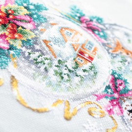 Magic needle 100-247 ZW Christmas Fairy Tale Counted Cross Stitch Kit with Zweigart Edition Cotton Multi-Coloured 22 x 32 cm