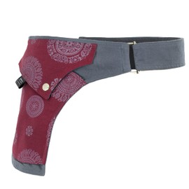 Hipbag Waist Bag Model Nandari Belt Bag Bum Bag, Grey-berry