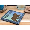 Daddy Bear Slate Coaster – Cute and Rustic Bear-Themed Drink