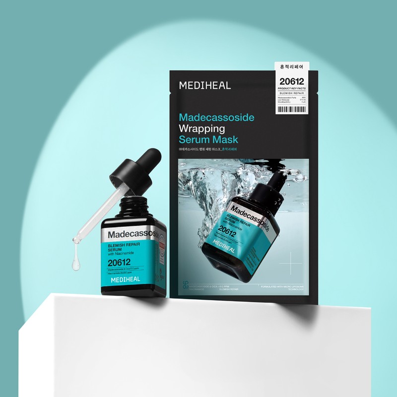 Mediheal Wrapping Serum Mask Madecassoside, 10 Sheets, 1 Count