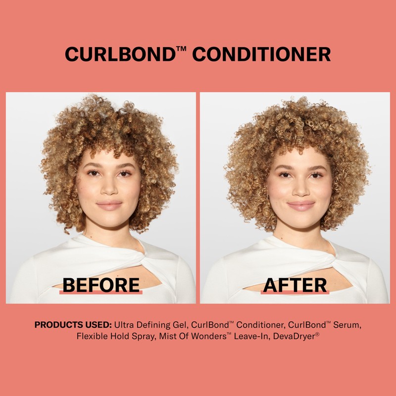 DevaCurl CurlBond Re-Coiling Cream Conditioner, Cozy Getaway, 32 fl. oz.