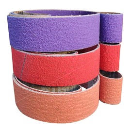 2X72 Coarse Sanding Belt Kit for Knife Makers - 3 Pack of 36 Grit Premium Quality Ceramic Belts for Stock Removal, Hogging and Grinding