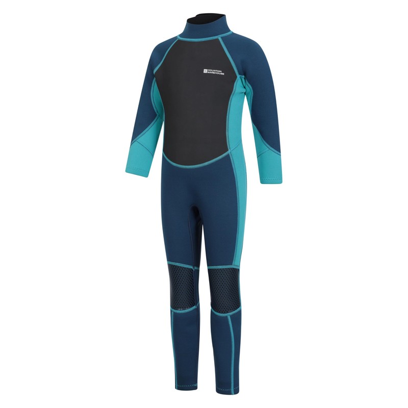 Mountain Warehouse Kids Full Wetsuit - 2.5mm, UPF50+ Neoprene Teal