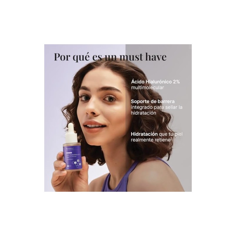 Sérum Facial Ácido Hialurónico 2% con Betaína, 30 ml
