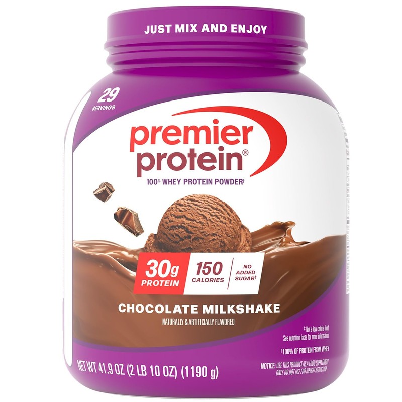 Premier Protein Powder, Chocolate Milkshake, 30g Protein, 1g Sugar, No