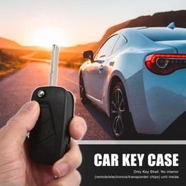 X AUTOHAUX Car Key Shell Remote Control Key Case Cover 3 Buttons Key Shell for Ford KA 2008 2009 2010 2011 2012 2013 2014 2015 2016