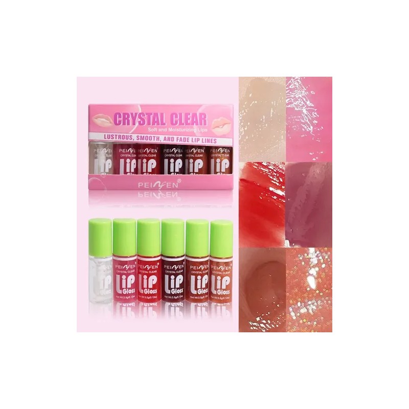 Set De Cuidado Labial Hidratante Glossy Liquid Lip Oil Gloss