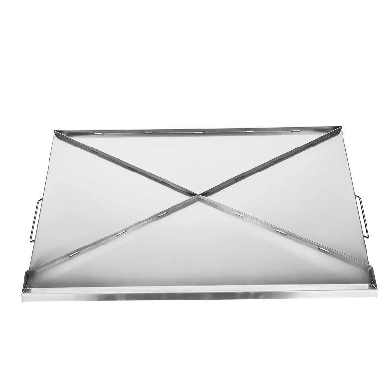 Universal 36x22 Inch Stainless Steel Flat Top Rectangular Gas Grill