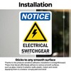 Electrical Switchgear With Symbol OSHA Notice Vinyl Decal Label 18
