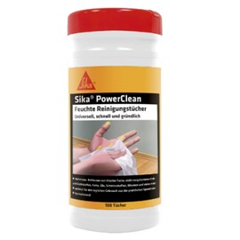 Sika Sika – feuchte Reinigungstücher – Sika PowerClean Weiß – ideal für die Werkstatt – saubere Hände ohne Waschen – Spenderbox mit 100 Tüchern